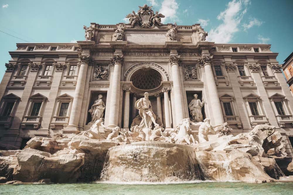 La Fontaine de Trevi à Rome